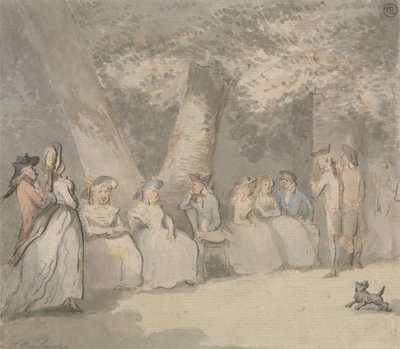 Eine Parkszene von Thomas Rowlandson